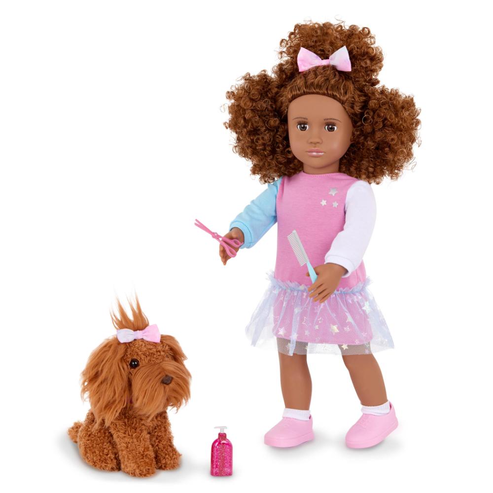 Our Generation Doll W/Pet Safie & Ginger Aa Our Generation Doll W/Pet Safie & Ginger Aa