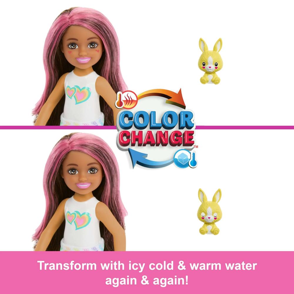 Barbie Chelsea Cutie Reveal Color Dream Series Small Doll & Accessories Barbie Chelsea Cutie Reveal Color Dream Series Small Doll & Accessories