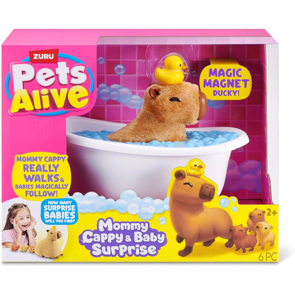 Zuru Pets Alive Mommy Cappy and Baby Surprise