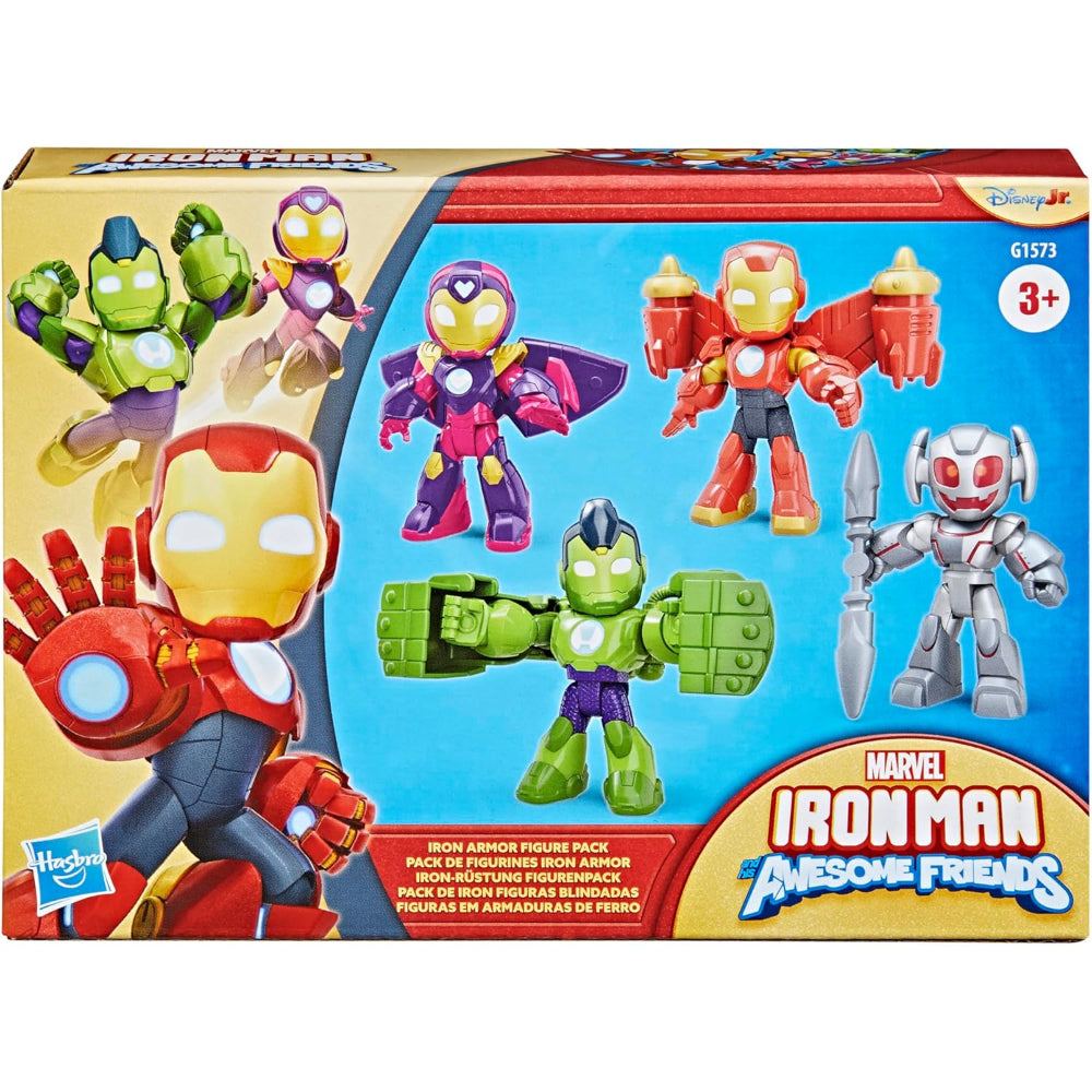 Marvel Iron Man and his Awesome Friends Iron Armor Figure Pack 3-Inch Action Figures
