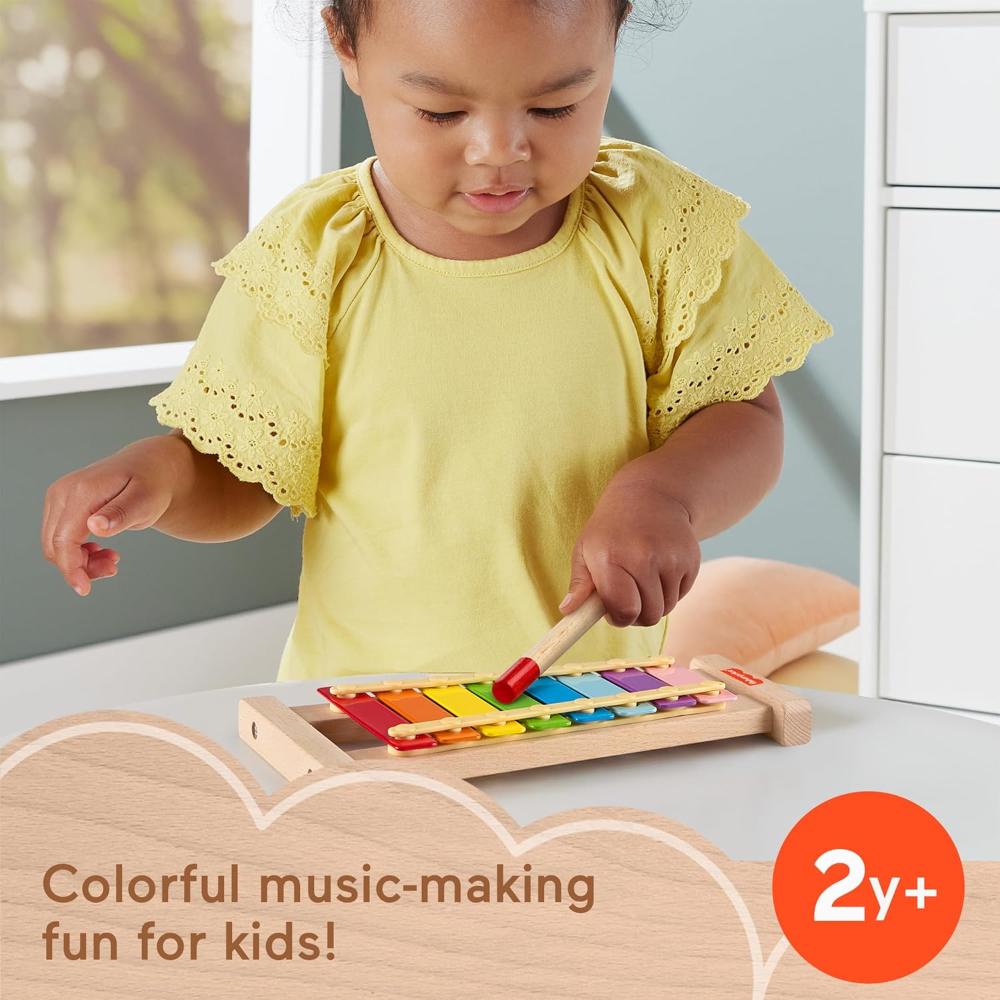 Fisher-Price Wood Toddler Toy Xylophone