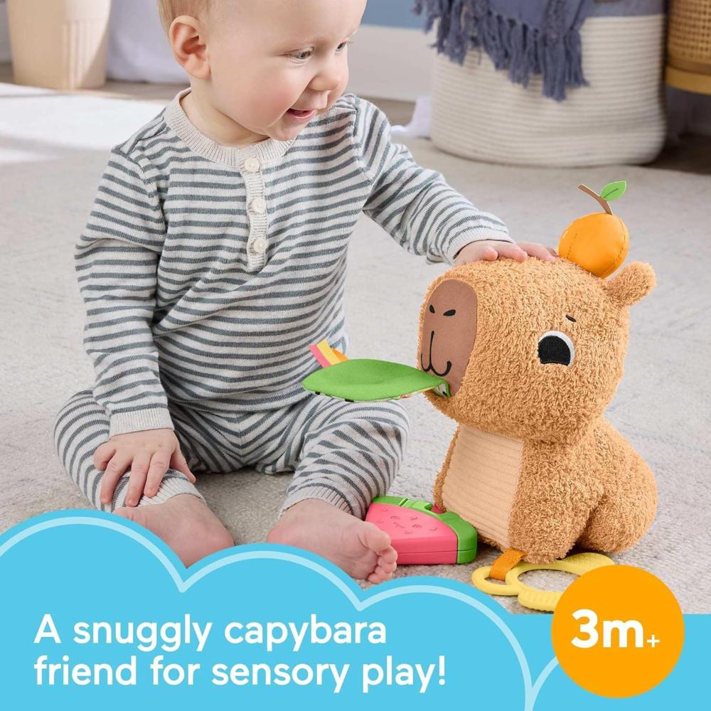 Fisher-Price Snuggly Snacky Capybara Plush