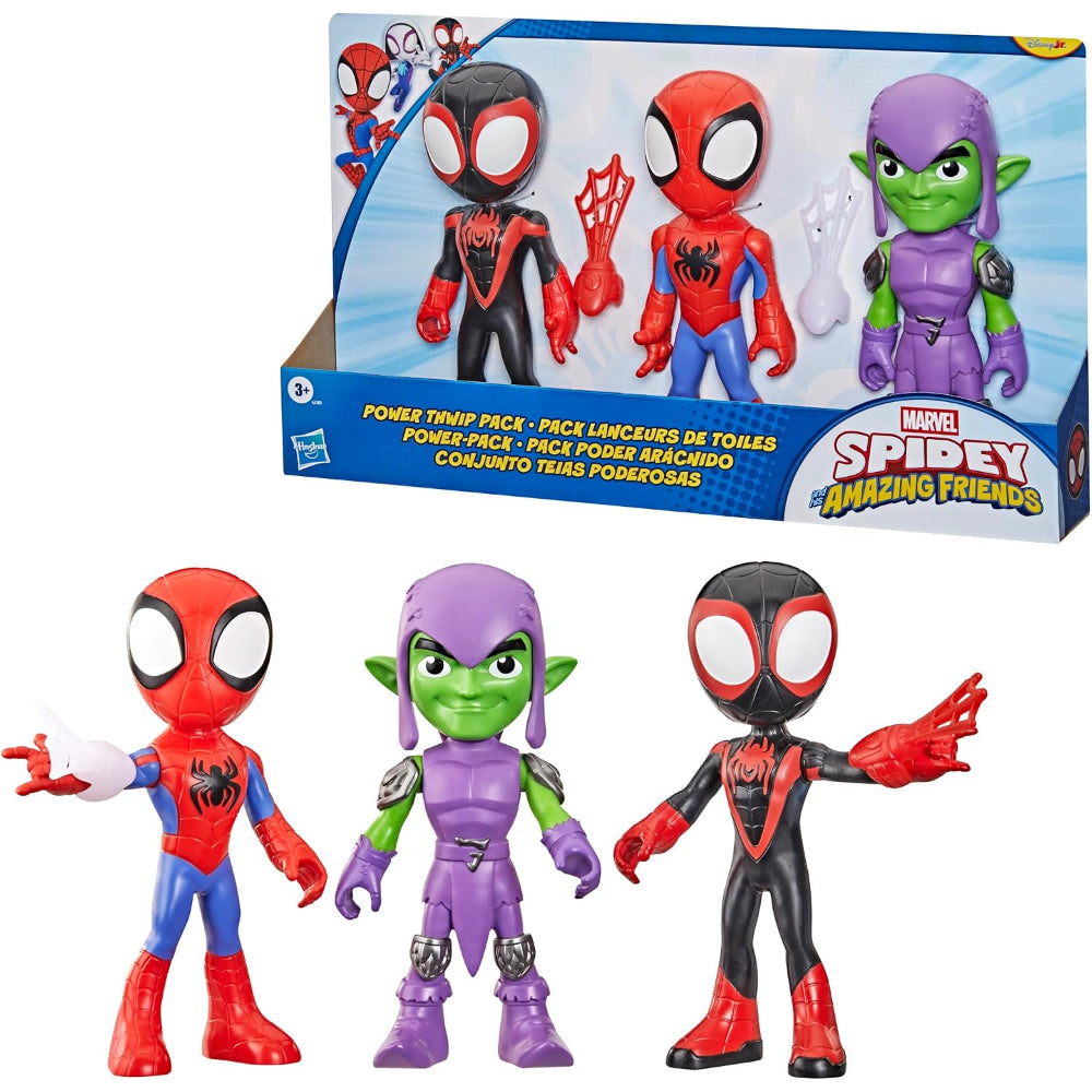 Marvel Spidey and His Amazing Friends Power Thwip Pack 9-Inch Supersized Action Figure