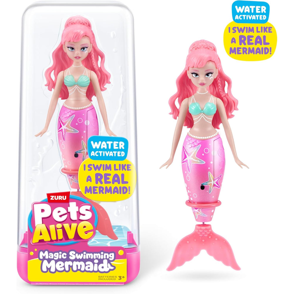 Zuru Pets Alive Water Activated Swimming Mermaid