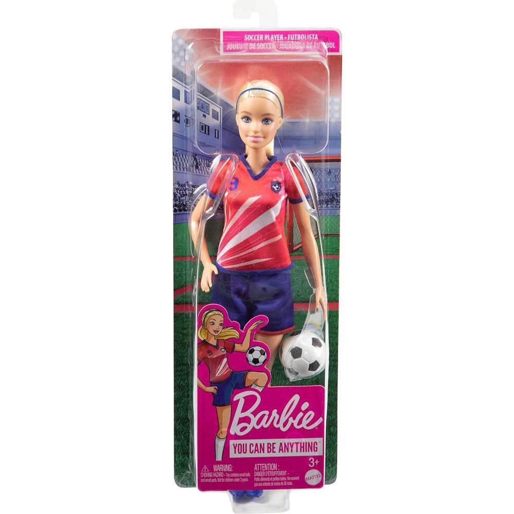 Barbie Football Doll with Blonde Ponytail