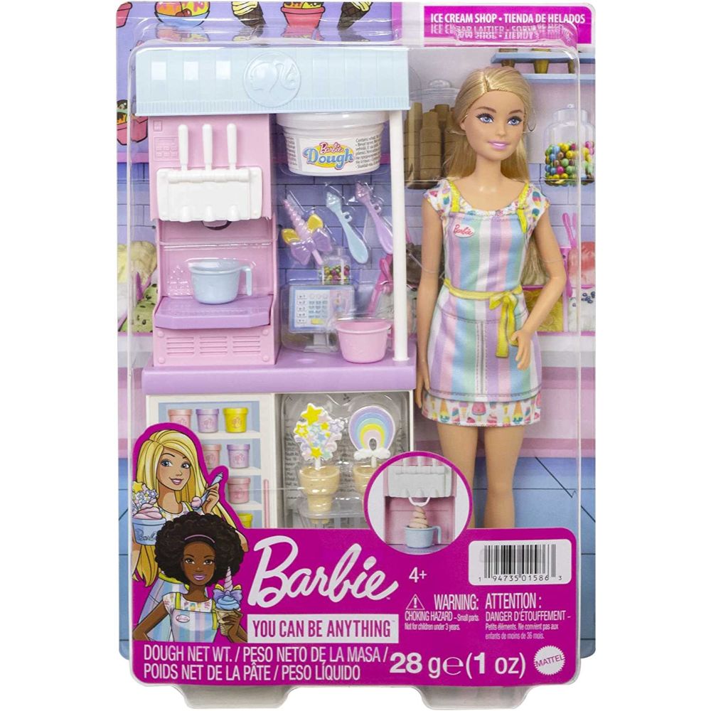 Barbie Ice Cream Shopkeeper Playset