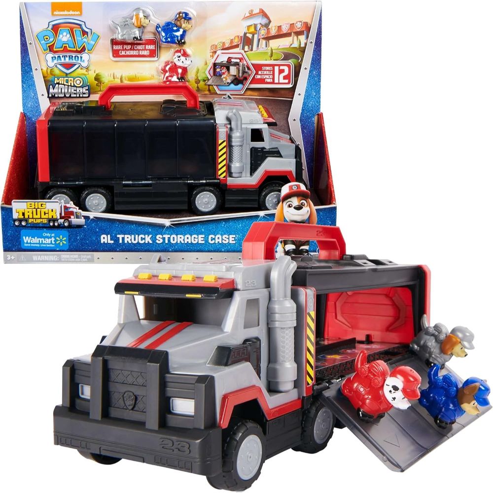 Paw Patrol Micro Movers Vehicle Al Truck Storage Case