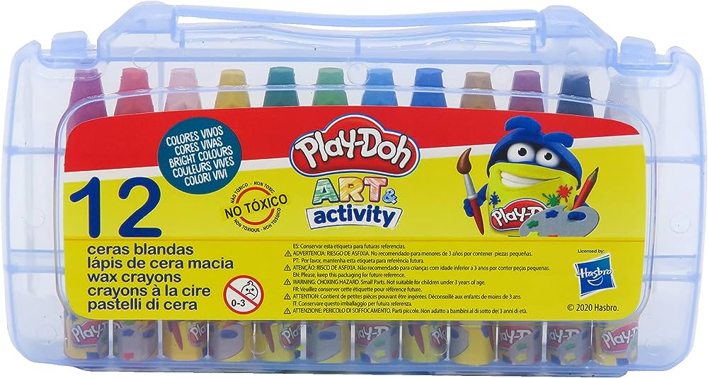 Play Doh 12 Colors Oil Pastels In Pvc Box