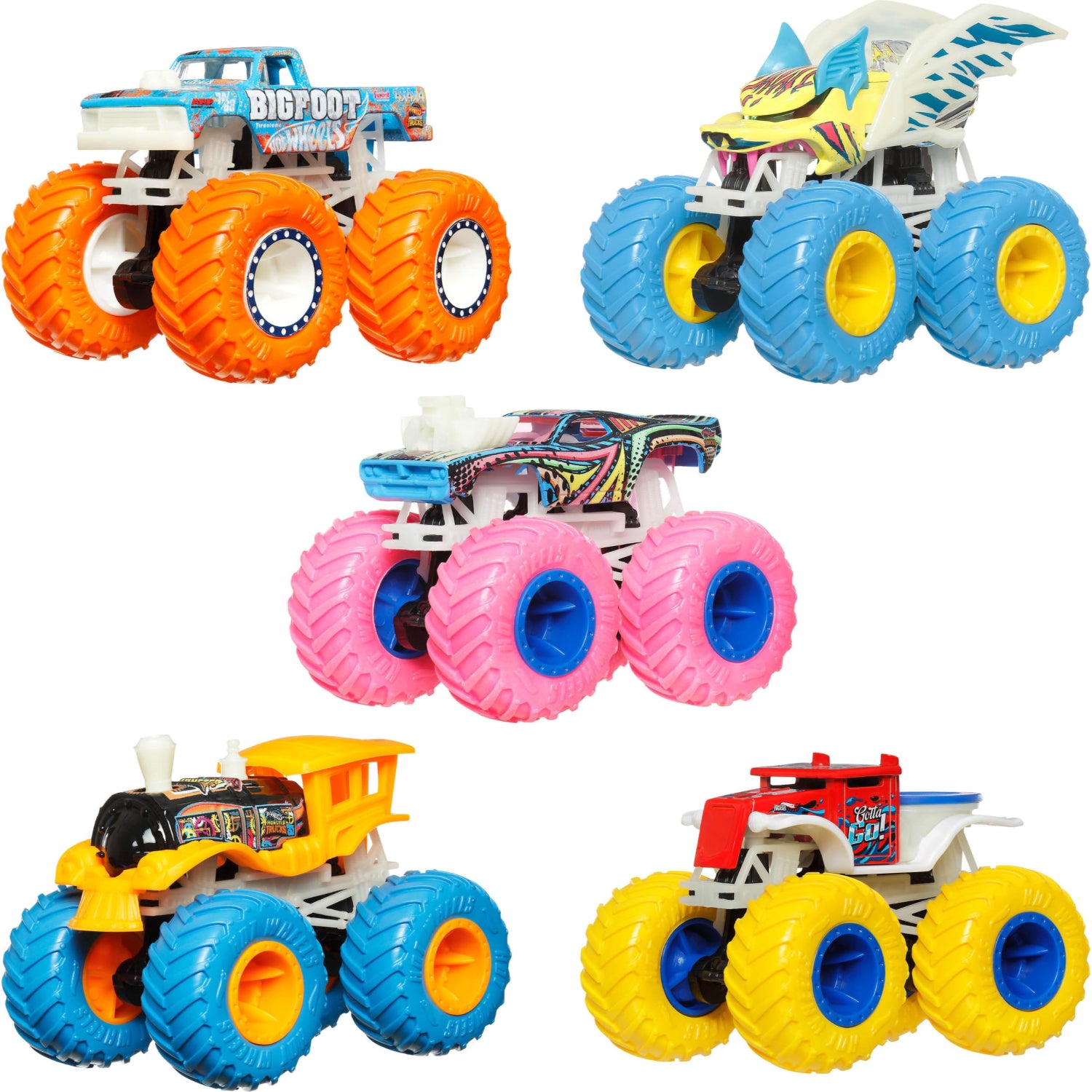 Hot Wheels MT 164 Glow in the Dark Singles Asst