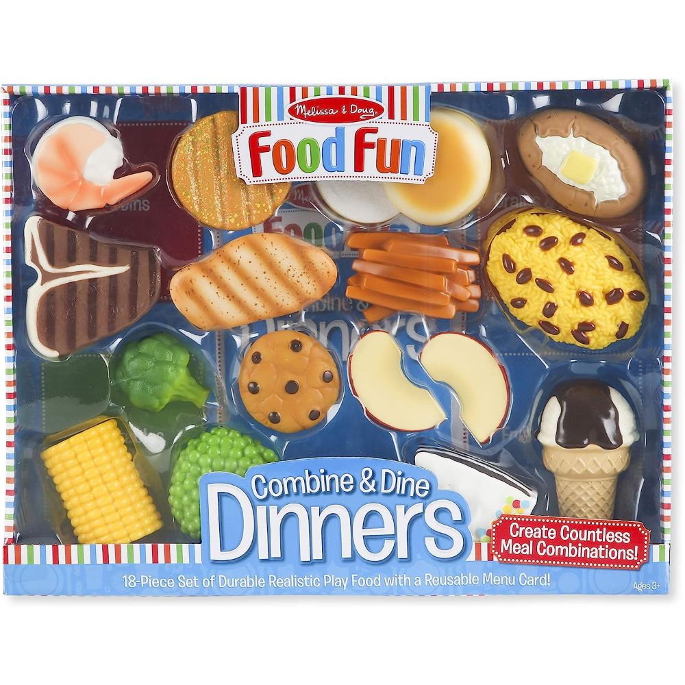 Melissa & Doug - Doug Food Fun Combine & Dine Dinners Blue