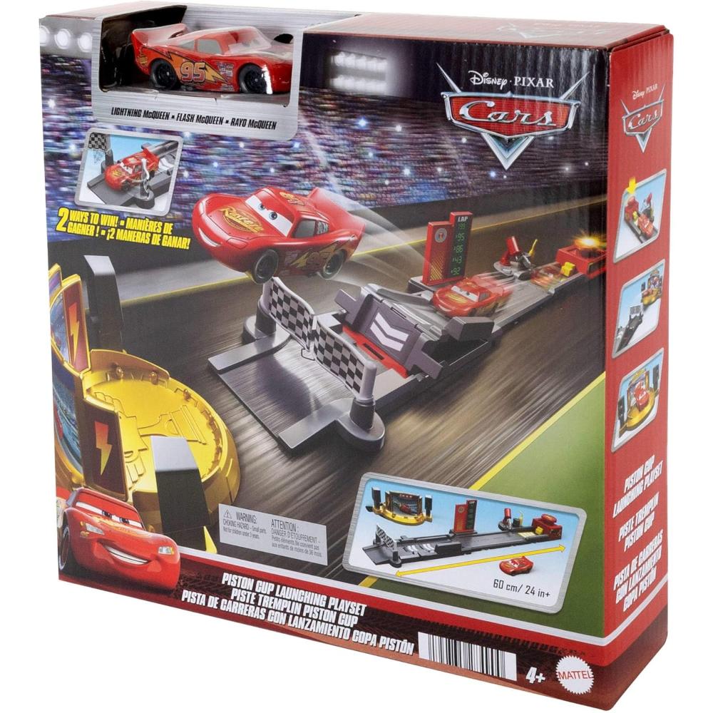 Disney Pixar Cars Piston Cup Jump and Stunt Runway Playset
