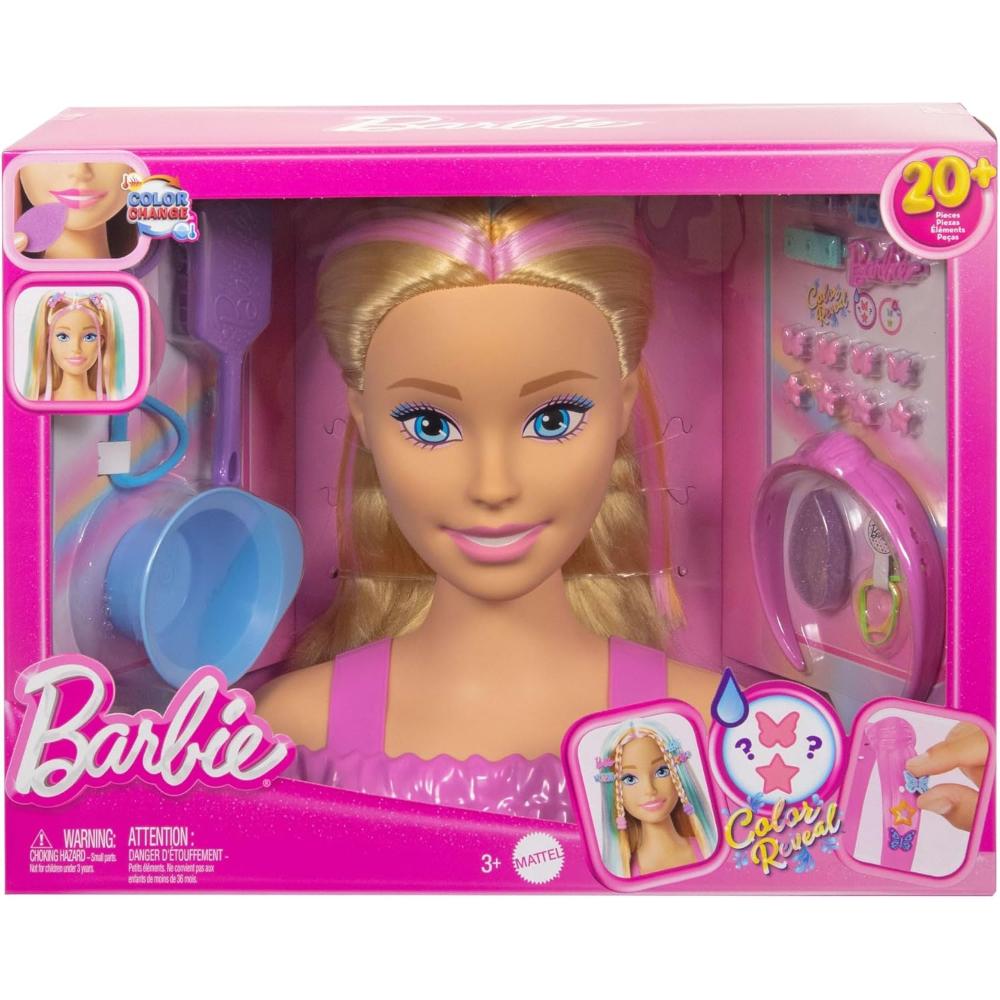 Barbie Blonde Hair Styling Head with 20+ Styling Accessories Barbie Blonde Hair Styling Head with 20+ Styling Accessories