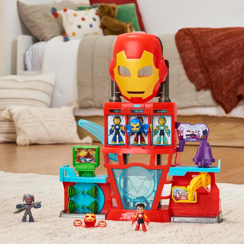Marvel Iron Man and his Awesome Friends Electronic Iron Quarters Playset