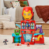Marvel Iron Man and his Awesome Friends Electronic Iron Quarters Playset