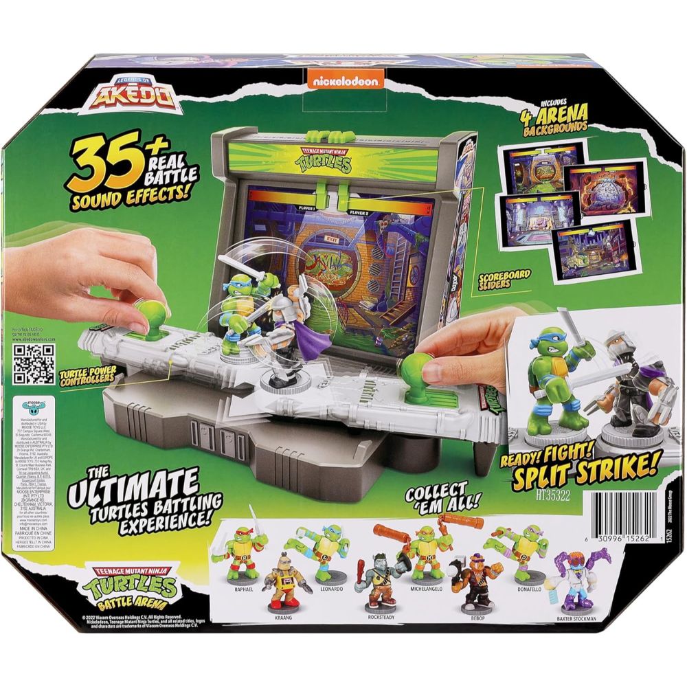 Legends Of Akedo TMNT Battle Arena with 2 Exclusive Battling Mini Warriors - Leonardo and Shredder