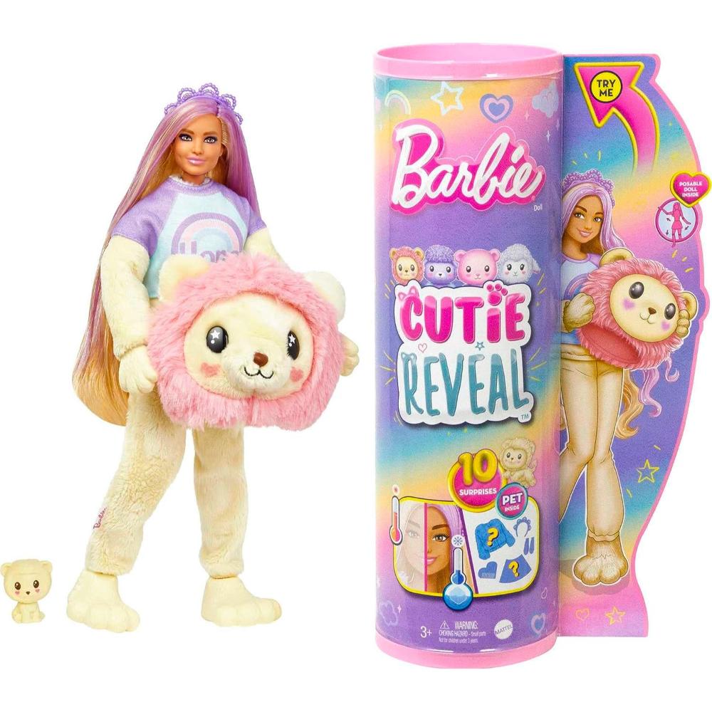 Barbie Cutie Reveal Barbie Cozy Cute Tees Series - Lion