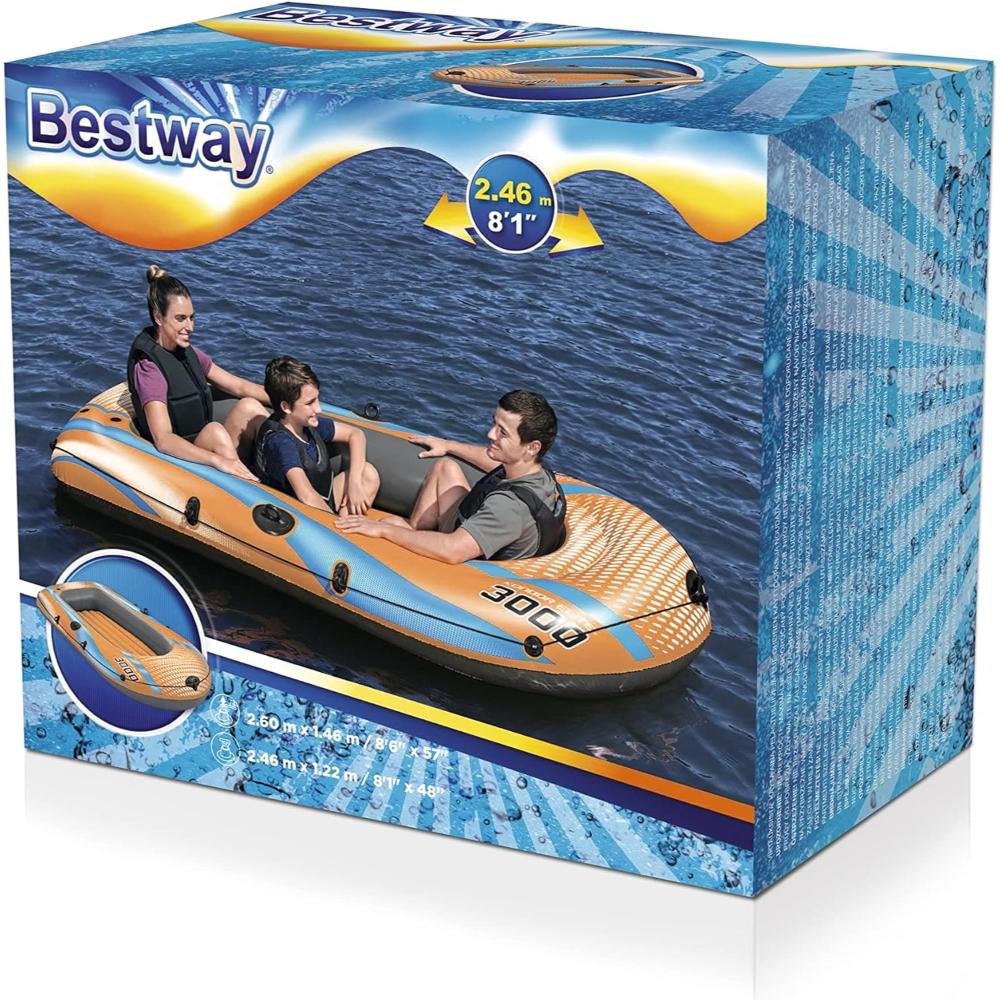 Bestway 8'1" x 48"/2.46m x 1.22m Kondor Elite 3000 Raft Set