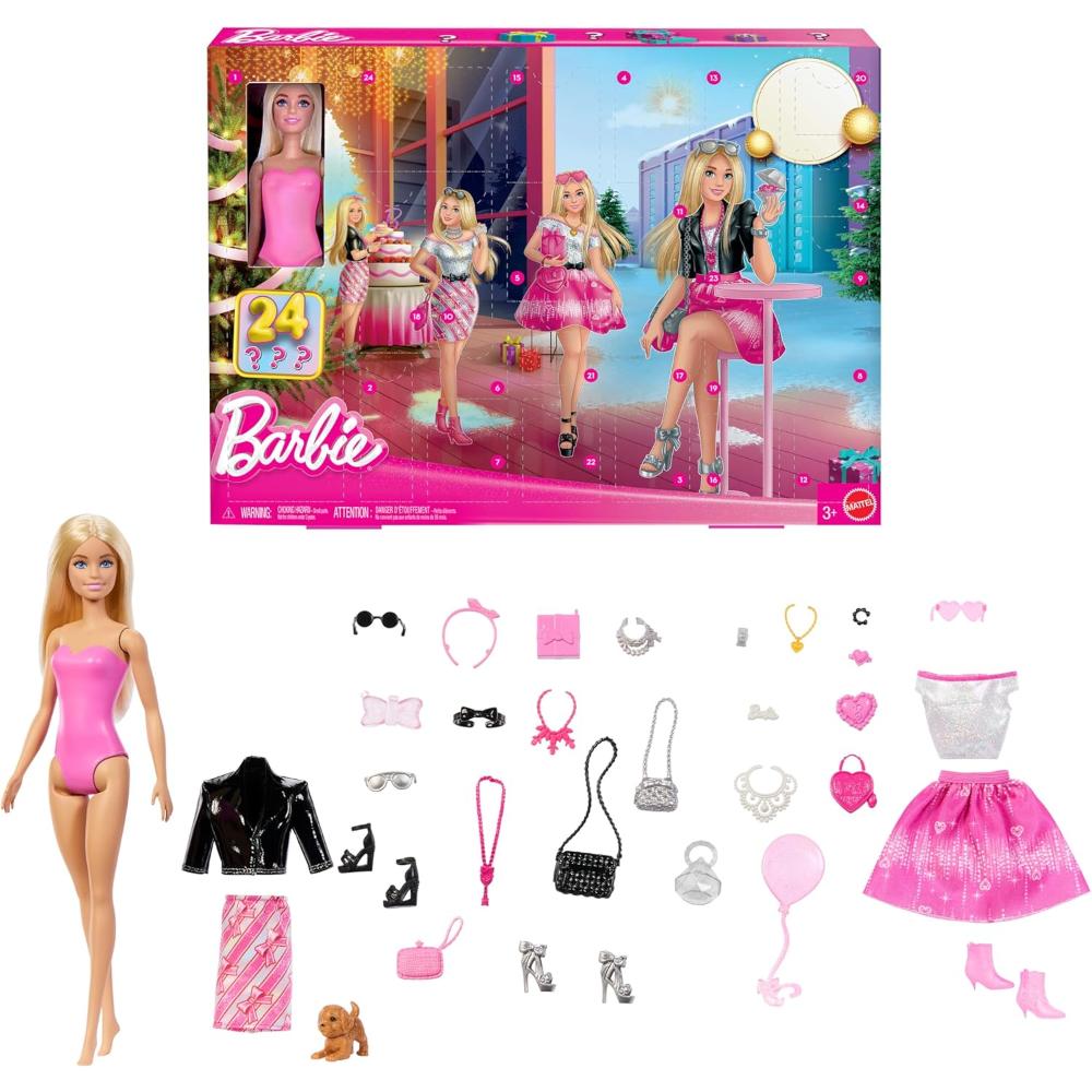 Barbie Fashion Doll Holiday Advent Calendar With 24 Clothing And Accessory Surprises Barbie Fashion Doll Holiday Advent Calendar With 24 Clothing And Accessory Surprises