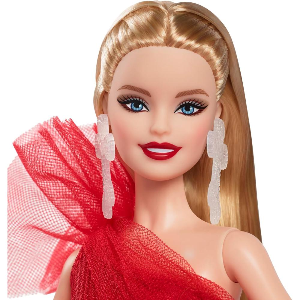 Barbie Signature Holiday Doll Blonde in Gown with Plaid Skirt Barbie Signature Holiday Doll Blonde in Gown with Plaid Skirt