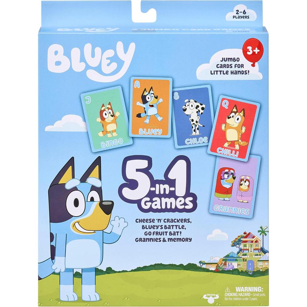 Bluey 5 In 1 Card Game Set Bluey 5 In 1 Card Game Set