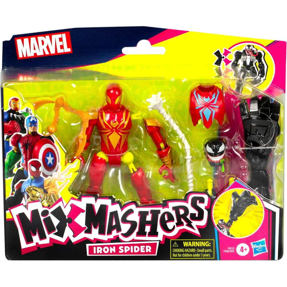 MixMashers Marvel Spider-Man Iron Spider Mix-&-Match Deluxe Figure MixMashers Marvel Spider-Man Iron Spider Mix-&-Match Deluxe Figure