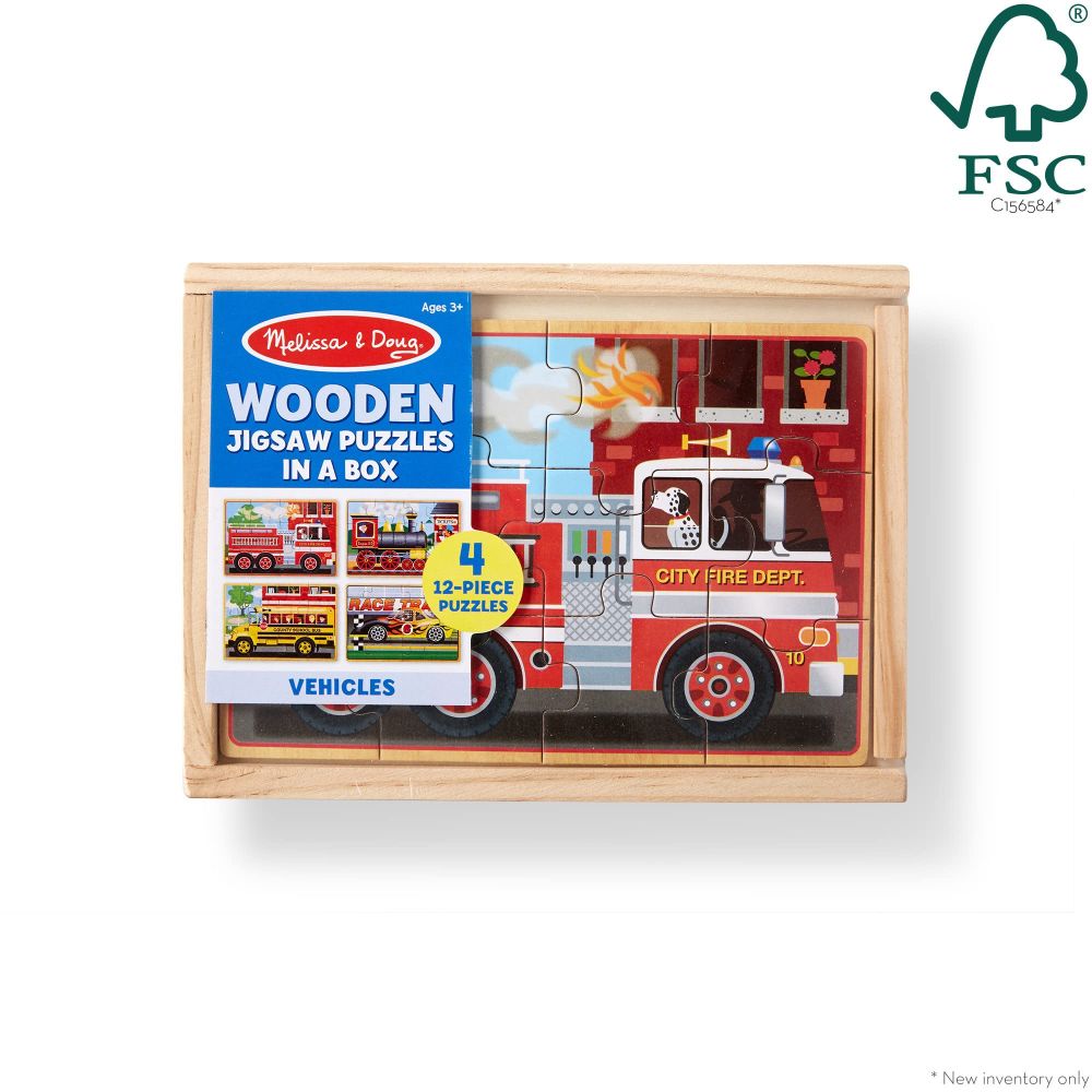 Melissa & Doug - Vehicle Puzzle In A Box