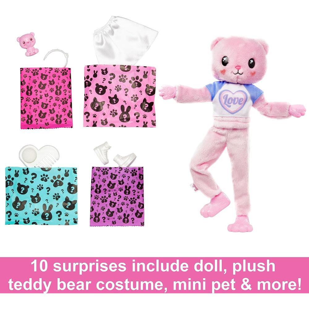 Barbie Cutie Reveal Barbie Cozy Cute Tees Series - Teddy