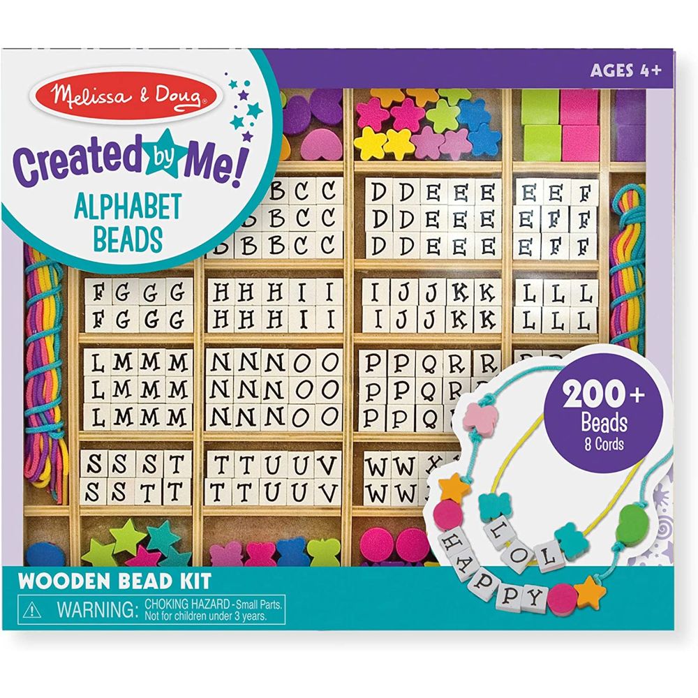 Melissa & Doug - Created by Me! Alphabet Beads Wooden Bead Kit