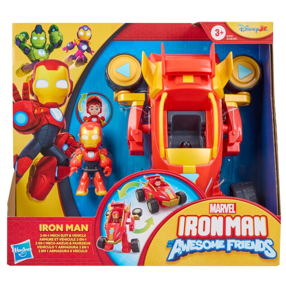Marvel Iron Man and his Awesome Friends 2-In-1 Mech Suit & Vehicle Set