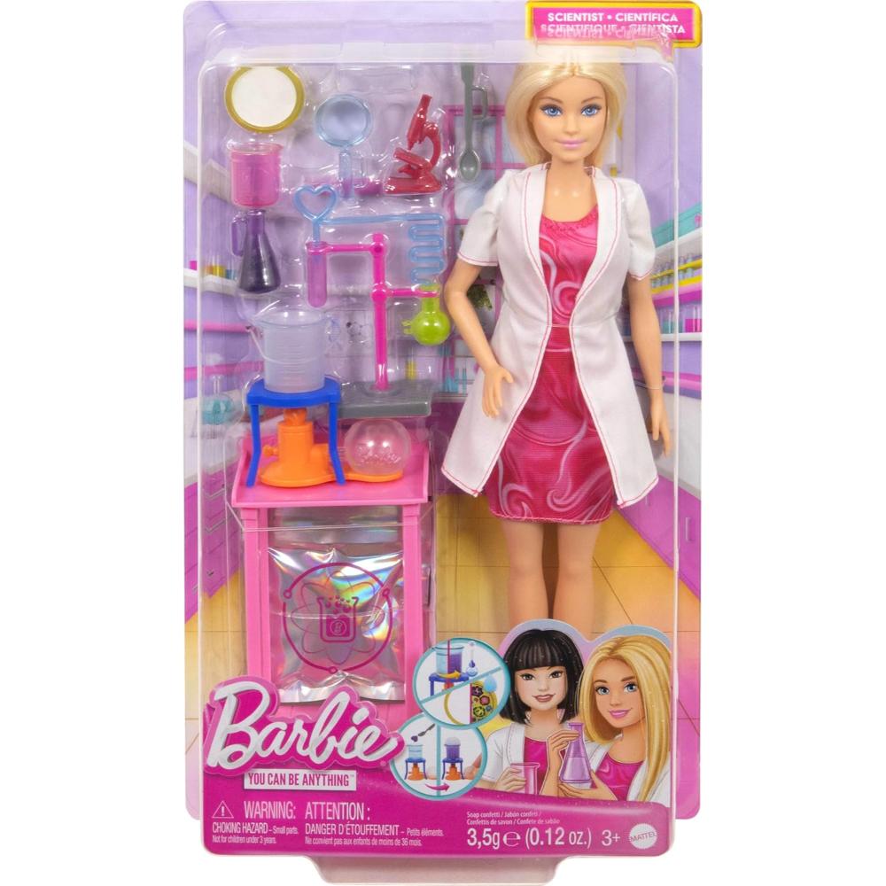 Barbie Scientist Doll and Accessories with Blonde Fashion Doll Barbie Scientist Doll and Accessories with Blonde Fashion Doll