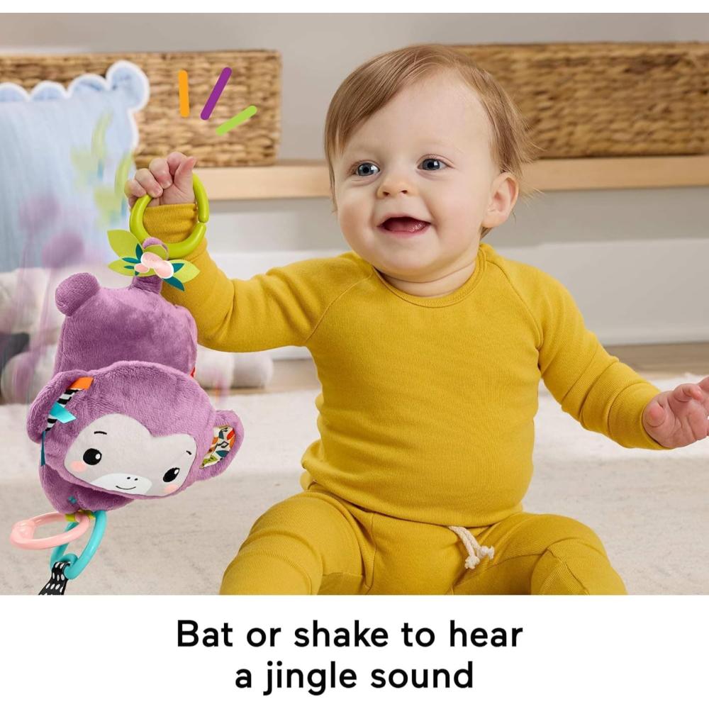 Fisher-Price Sing & Go Purple Monkey Plush