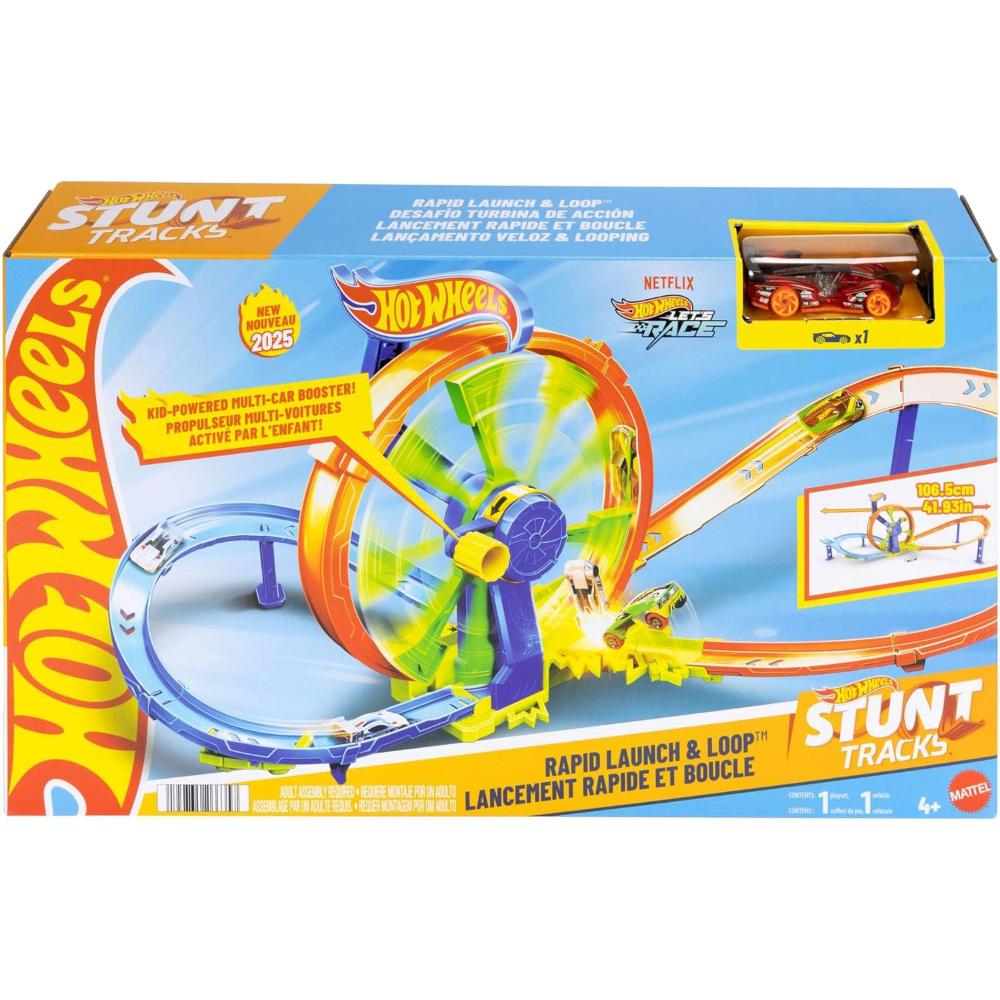 Hot Wheels Stunt Tracks Action Turbine Challenge Playset
