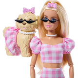 Barbie Twinning Looks Fashion Doll With Pet Dog