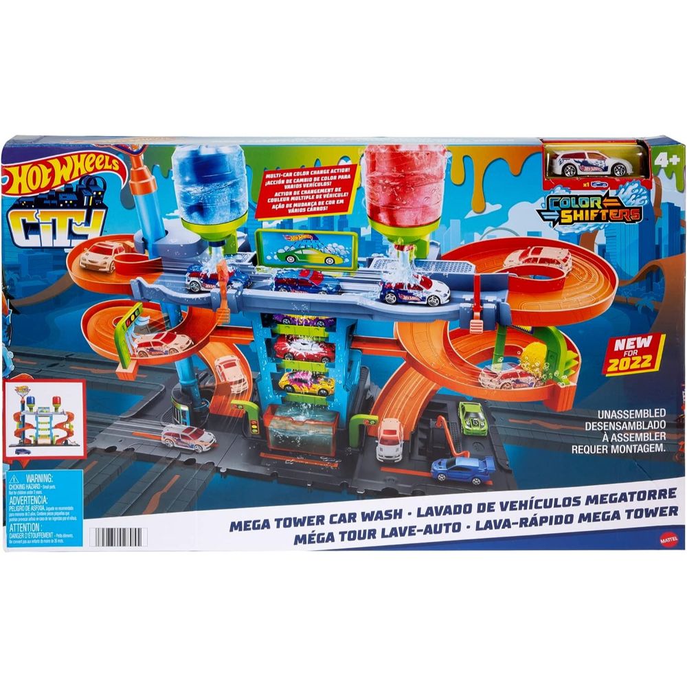 Hot Wheels City Mega Tower Car Wash