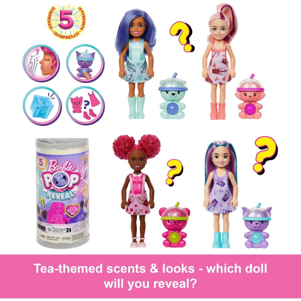 Barbie Chelsea Pop Reveal Bubble Tea Series Doll