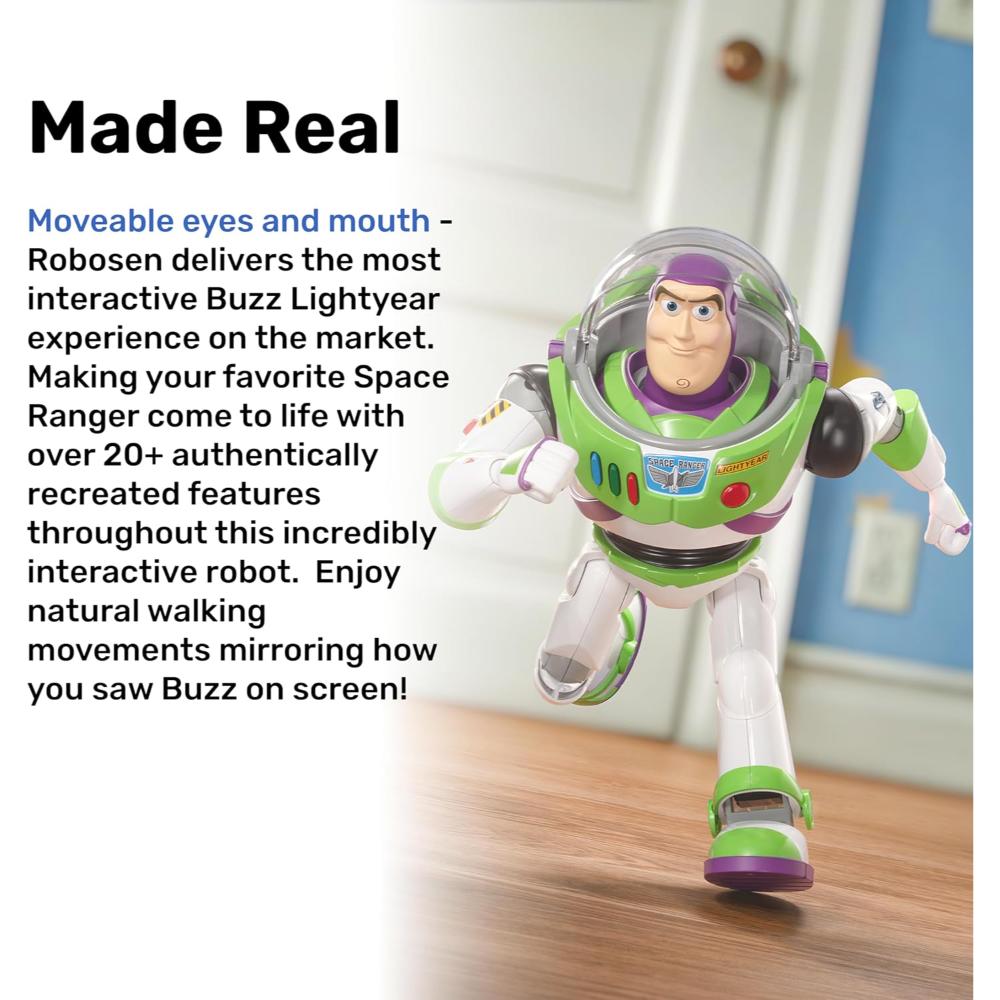 Robosen Toy Story Buzz Lightyear Interactive Robot – Voice & App Controlled