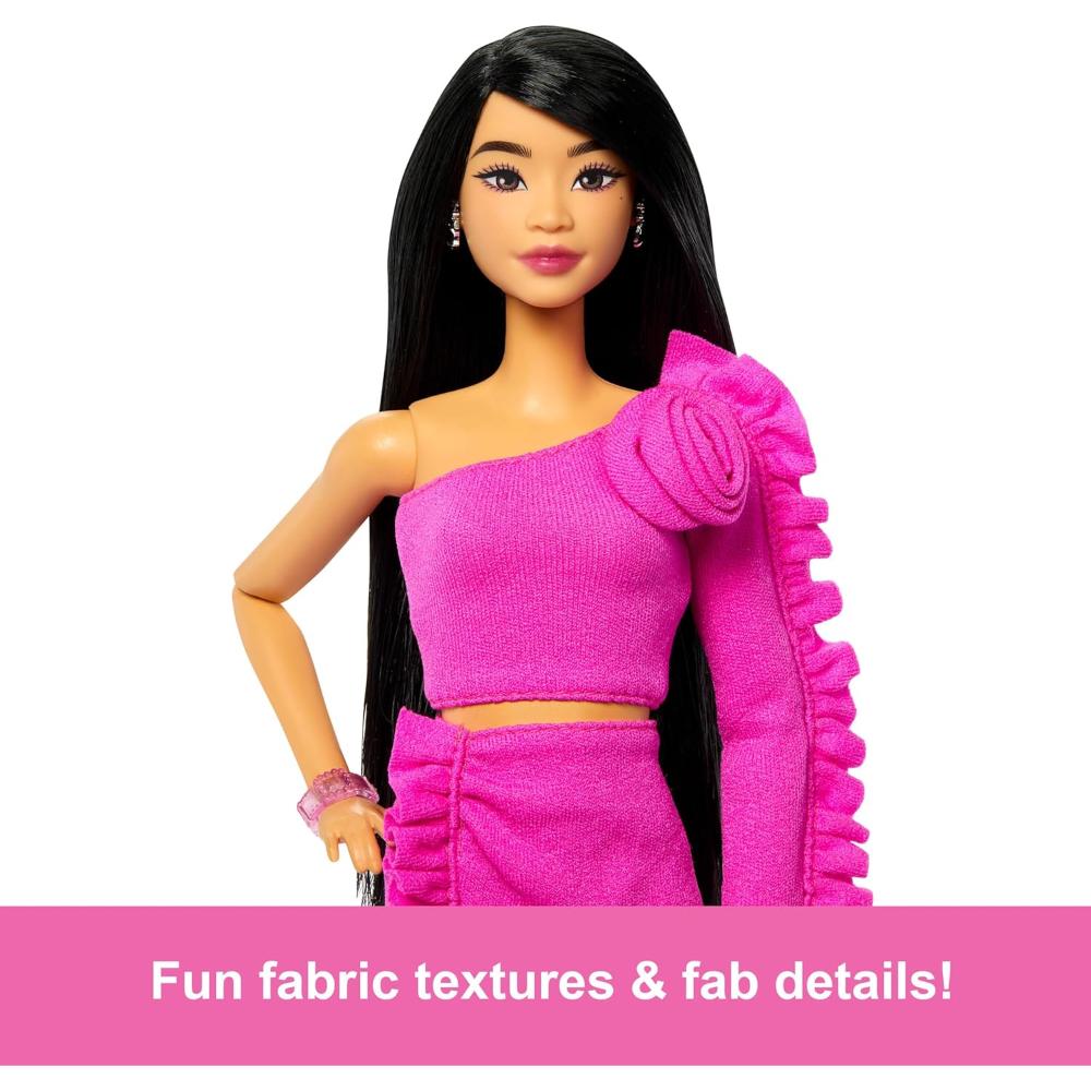 Barbie Barbiecore Deluxe Style Doll in Outfit in Pink Top and Skirt Set Barbie Barbiecore Deluxe Style Doll in Outfit in Pink Top and Skirt Set