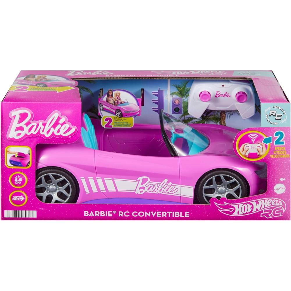 Barbie Hot Wheels RC Barbie Pink Convertible