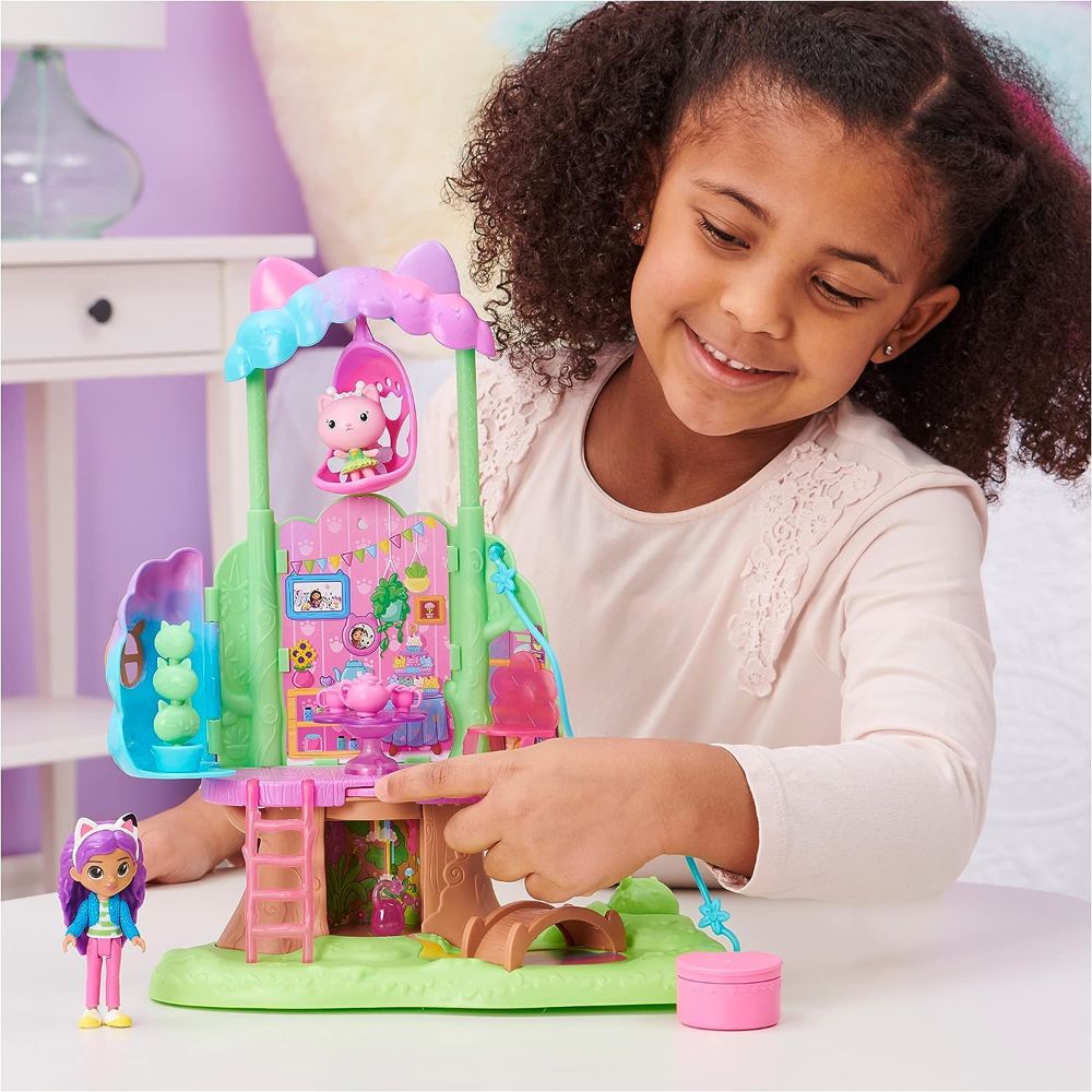 Gabby's Dollhouse Kitty Fairy's Garden Treehouse Playset