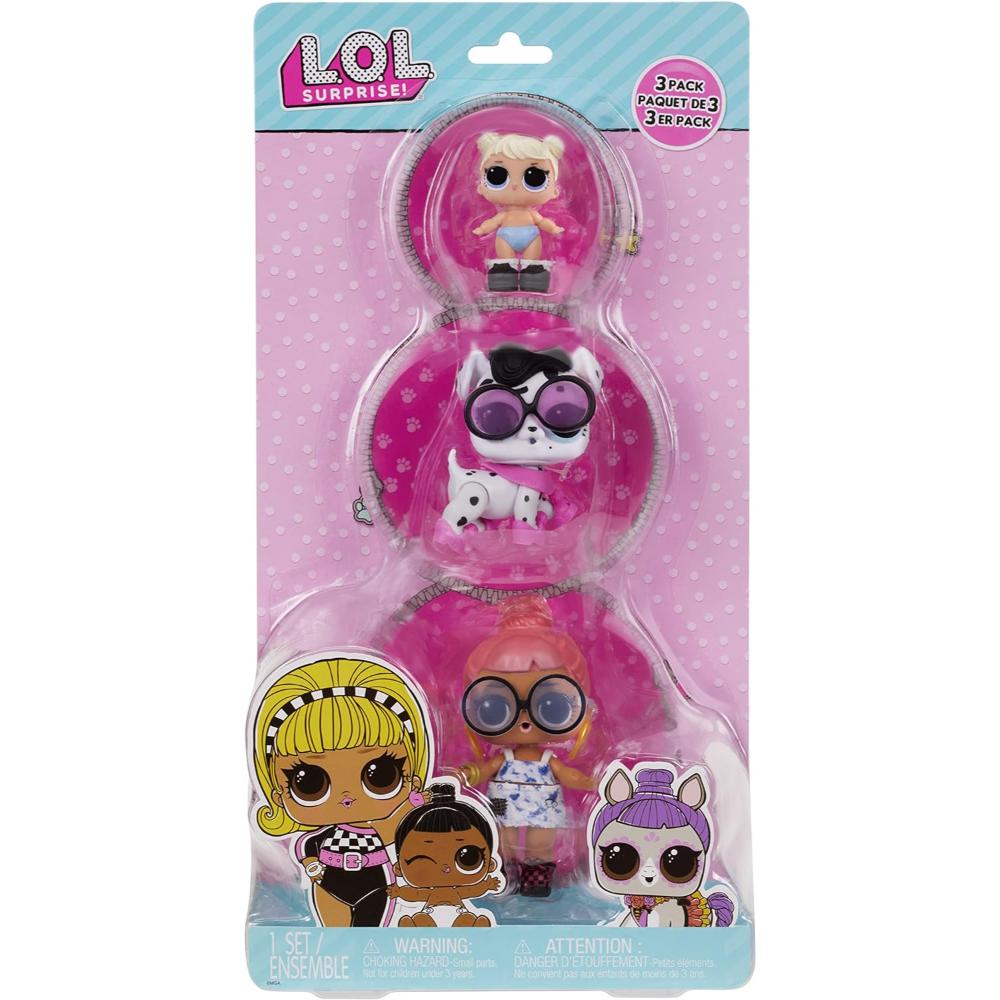 LOL Surprise Tot Pet Sis 3 Pack Assorted LOL Surprise Tot Pet Sis 3 Pack Assorted