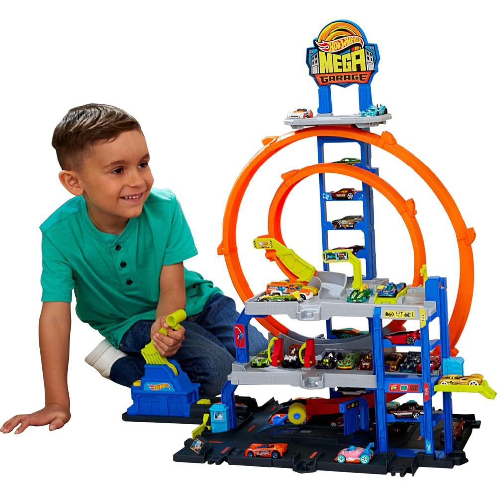 Hot Wheels City New Mega Loop Garage Playset