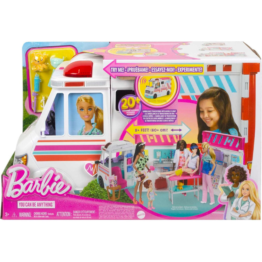 Barbie Careers Transforming Ambulance and Clinic Car Playset