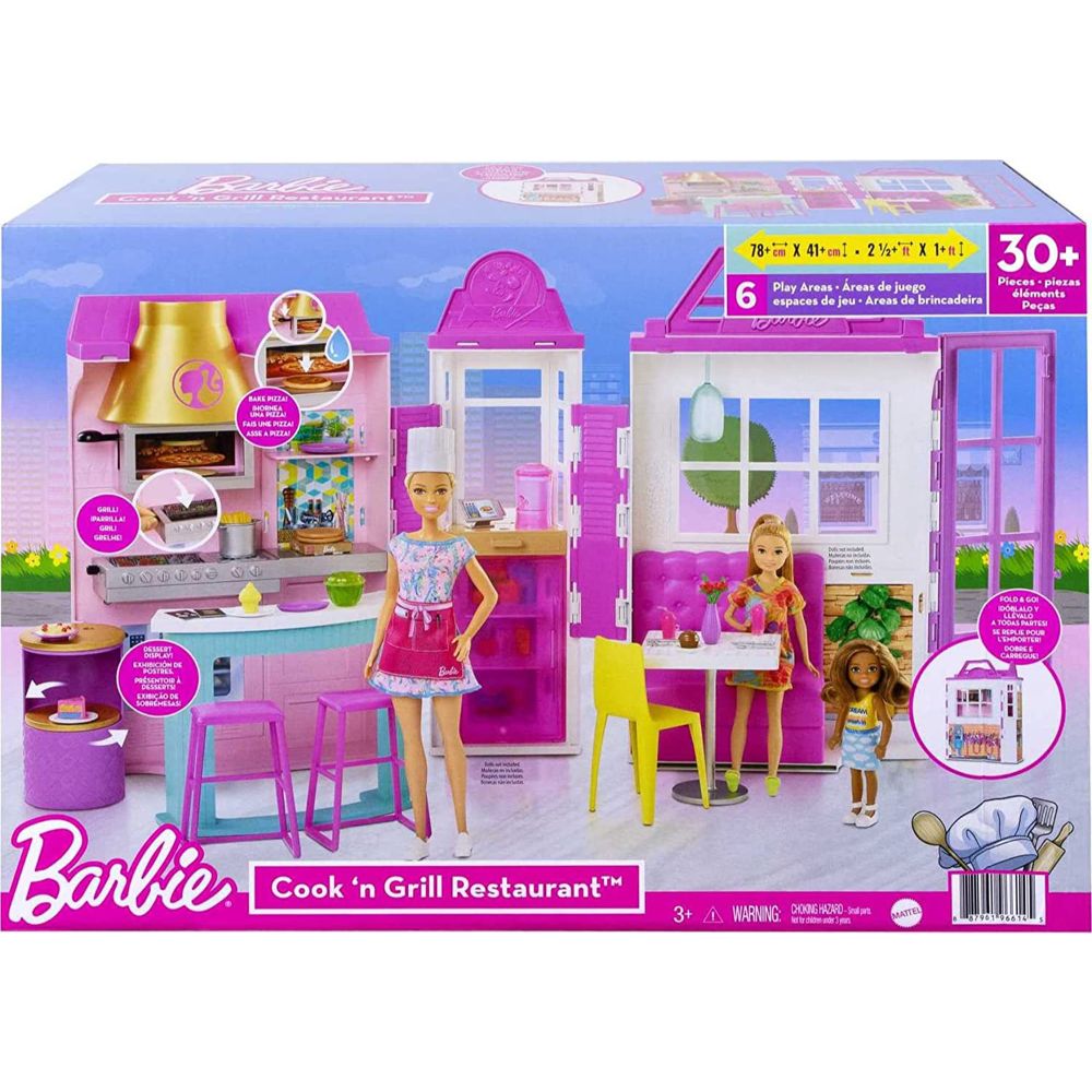  Barbie Accessory Pack, 4 Pieces, with Barbecue Accessories, for  3 to 7 Year Olds : Toys & Games