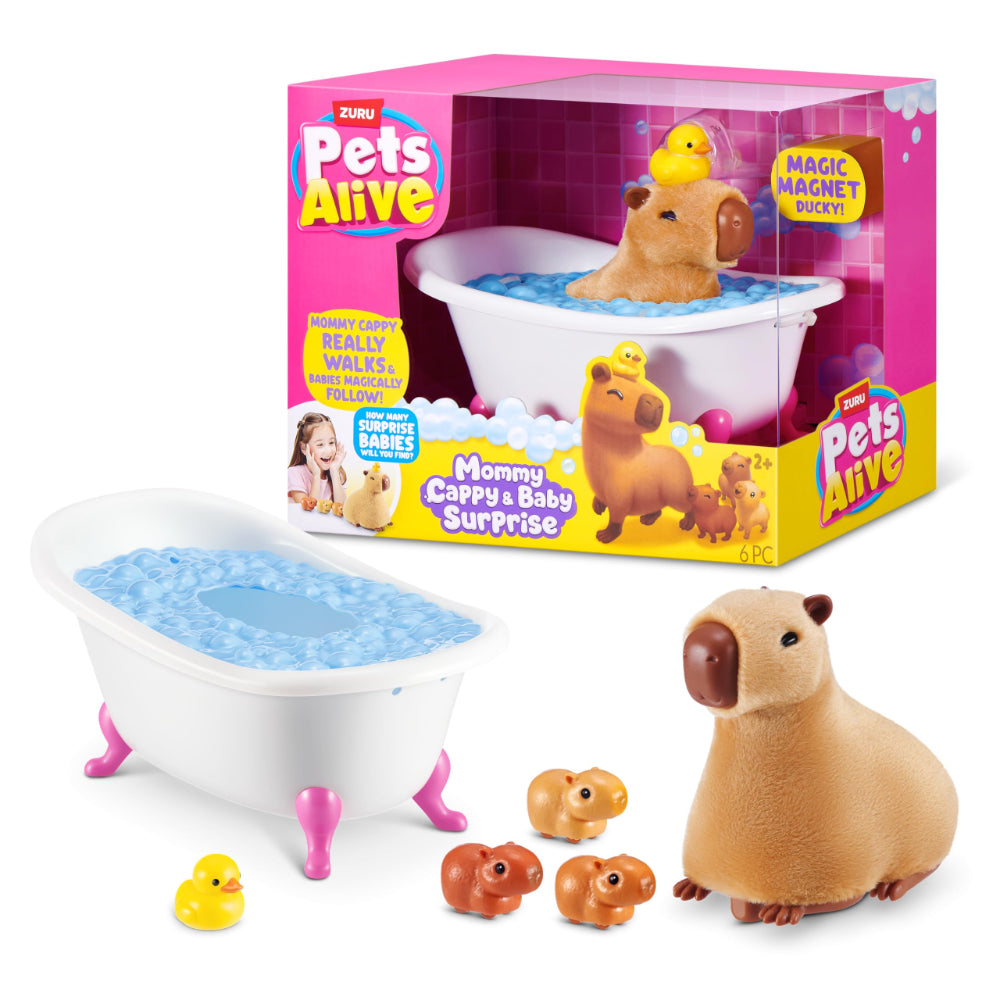 Zuru Pets Alive Mommy Cappy and Baby Surprise