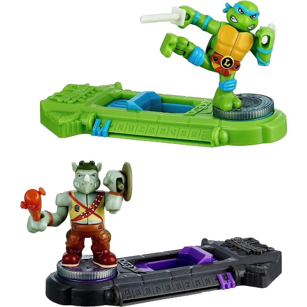 Legends Of Akedo TMNT Mini Battling Warriors Leonardo vs Rocksteady Pa –  Toys4me