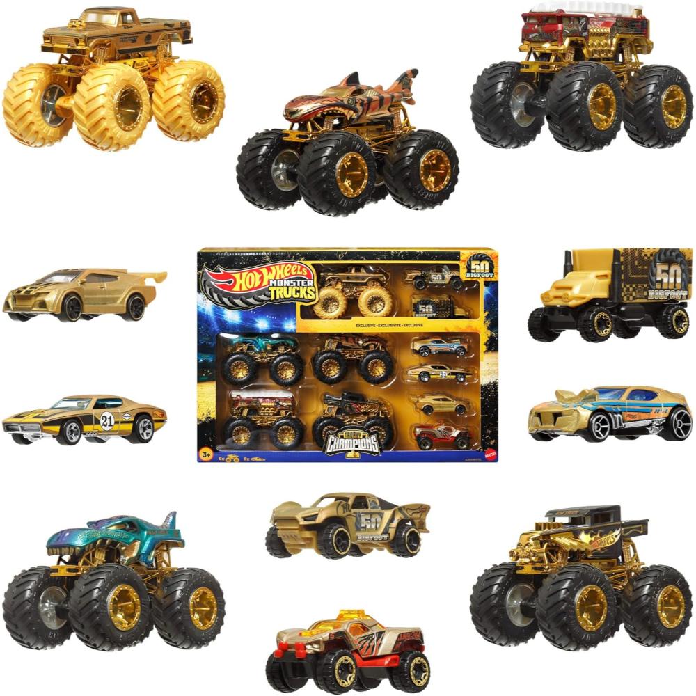 Hot Wheels Monster Trucks Trophy Champions Collection