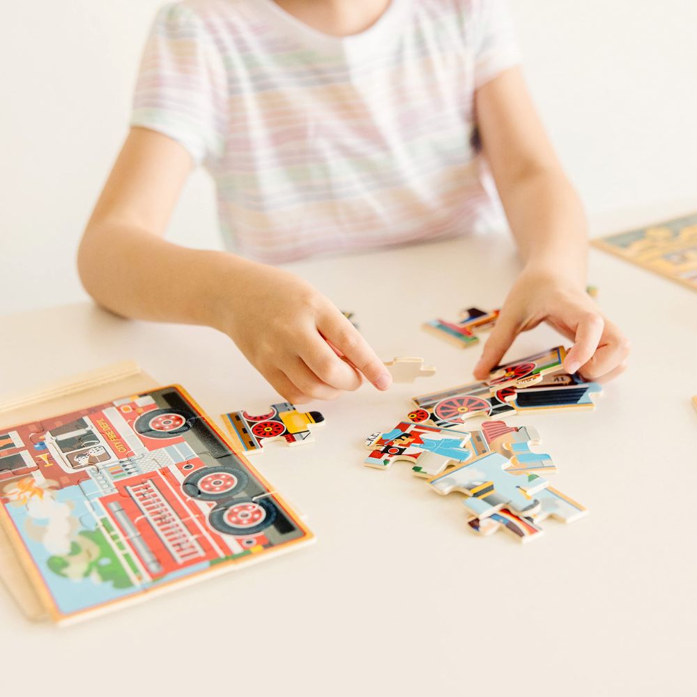 Melissa & Doug - Vehicle Puzzle In A Box