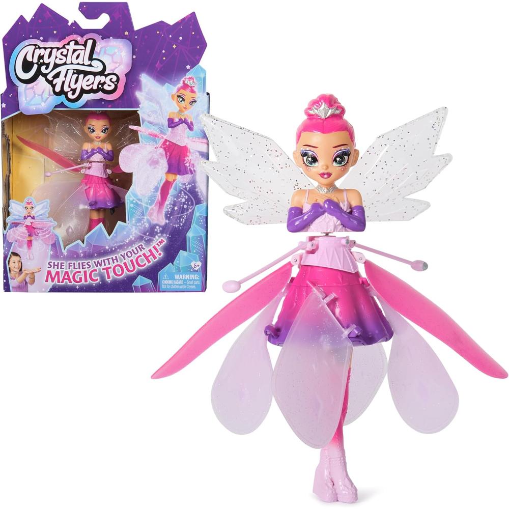 Crystal Flyers Interactive Magical Flying Toy Doll with Crystal Wings