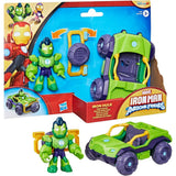 Iron Man and His Awesome Friends Marvel Iron Hulk Action Figure & Vehicle
