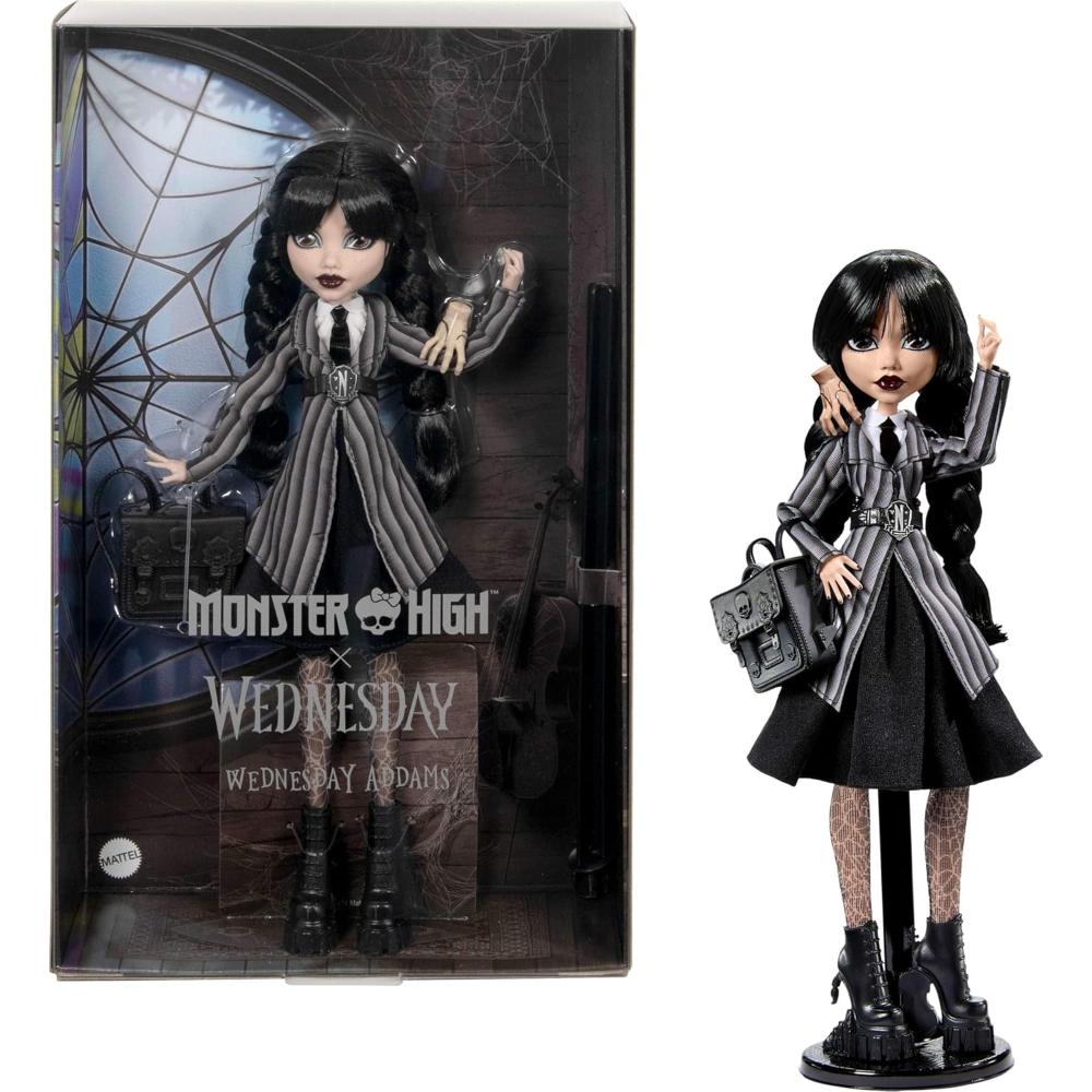 Monster High X Wednesday Collectible Doll Wednesday Addams